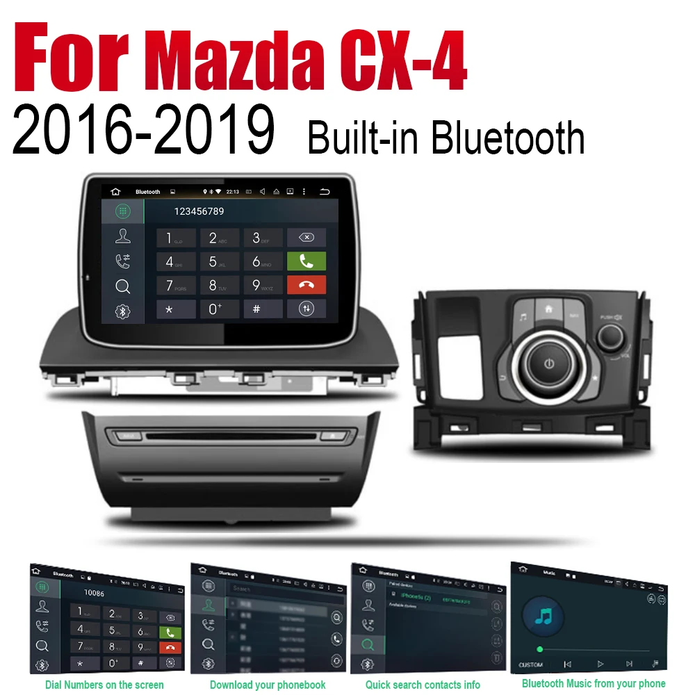 Android 2 Din Авто Радио DVD для Mazda CX-4 автомобильный мультимедийный плеер gps навигации Системы Радио стерео