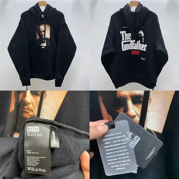 

Heavy Fabric KITH Hoodie Men Women 1:1 Casaul Oversize Inside Tags Pullover KITH THE GODFATHER IL PADRINO Hoody