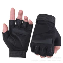 Military Tactical Gloves Half Finger SWAT Gloves Gym Fitness Shooting Paintbal Combat Gloves Outdoor Sport Riding Bicycle