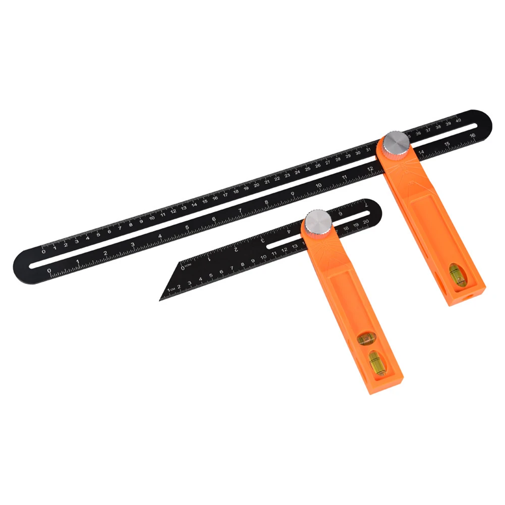 Angle Rulers Gauges Square Sliding TBevel With Wooden Handle Level