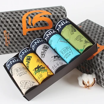 

Brand 5Pcs\lot Mens Underwear Colorful Boxers Cotton Boxer Men Printed Boxer Shorts Boxers Mens Underwear Plus Size U Convex