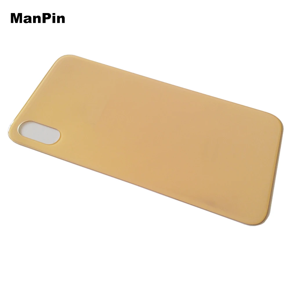 2 шт./лот задняя крышка с большим отверстием стекло батареи для iPone XS MAX X мобильный