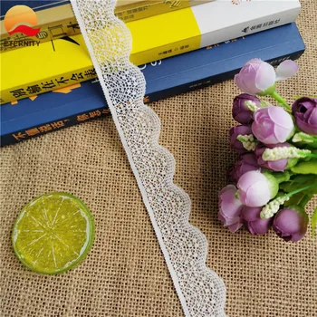 

3.1cm S2551 nylon trim elastic white lace trim decorative clothing