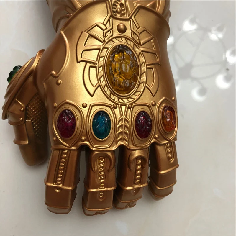 1: 1 светодиодный светильник Thanos Gauntlet War cosplay светодиодный перчатки костюм на Хэллоуин Подарочная бутафория