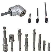 Набор сверл с шестигранным хвостовиком 1/4 дюйма, 3/8 дюйма, 1/2 дюйма, 100 дюйма, 3 шт., магнитный держатель для бит, удлинитель 60 мм/150 мм/мм, 1P