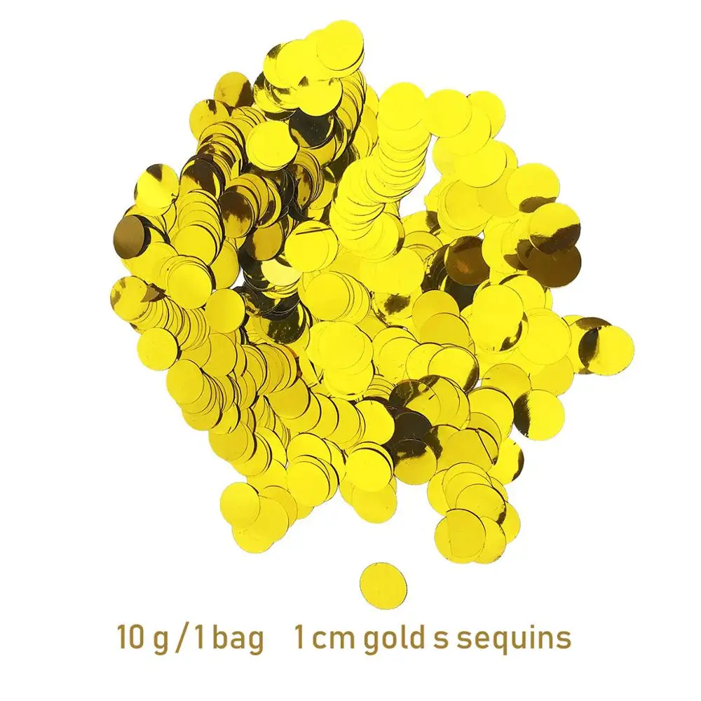 Party Decorations Paper Confetti 1.5cm 10g/bag Metallic Rose Gold Mini Round Confetti Dots Filling Balloons Baby Shower Wedding Engagement Decorations