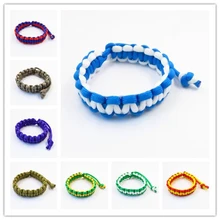 Бесконечность регулируемый выживания Аварийный Паракорд Браслет Горячий Кемпинг Туризм Открытый Многофункциональный Паракорд браслеты