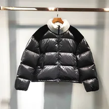 ##Special Price 2019 Autumn Winter new women's zipper coat Letters Turtleneck down jacket warm outwear ##Special Price 2019 Autumn Winter new women's zipper coat Letters Turtleneck down jacket warm outwear