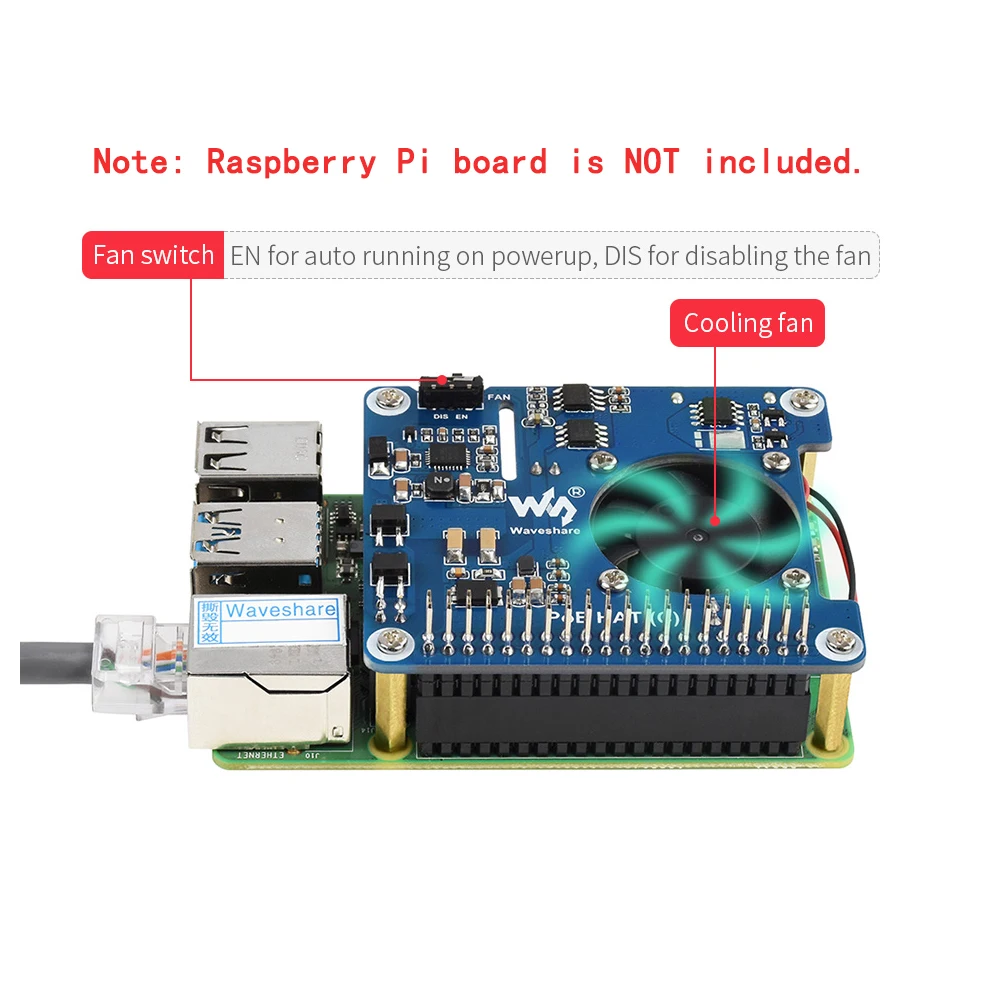 Плата для вентилятора 5 в 4A/12 В 2A Power Over Ethernet PoE панель Raspberry Pi 3B Plus 4 4B IEEE 802.3af/at |
