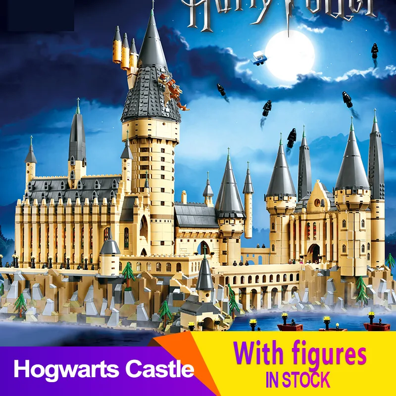 

6044 PCS HarryINGLYS Potter Movie Magic Castle School set Building Blocks Bricks Compatible legoingLYS 71043 Toys for Kids Gifts