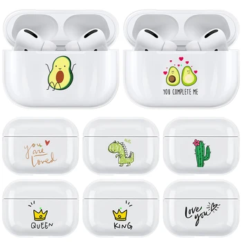 

Transparent Hard Plastic Earphone Case For AirPods Pro Wireless Bluetooth Earphone Protective Cover Case For Airpods 3 2019