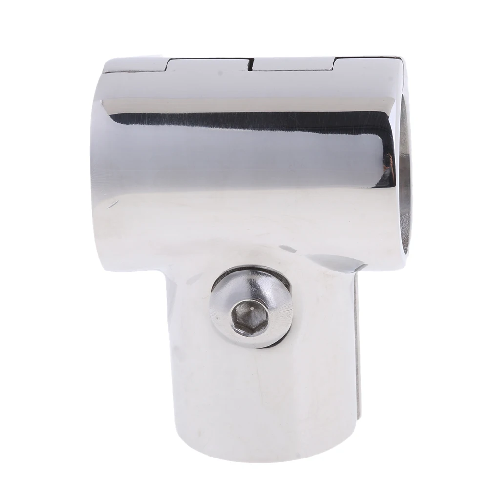 4Pcs Stainless Steel Bow & Boat Hand Rail 90 Degree Tee Fitting 1