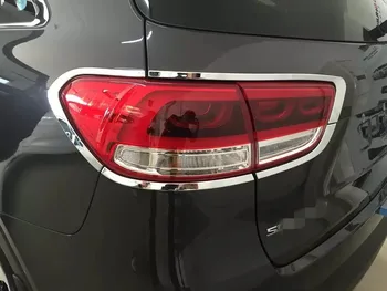 

For KIA Sorento L 2015 8PCS ABS Chrome Car Tail lampshader Trim Exterior Decoration Trim Car Styling Accessories