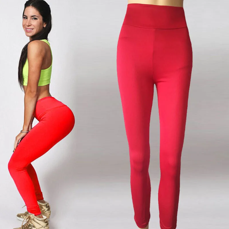 

2019 New Yoga Pants Fitness Colorvalue Running Seamless Leggings Female Sports Tights Sports Pants High Waist Lulu Yoga Tights