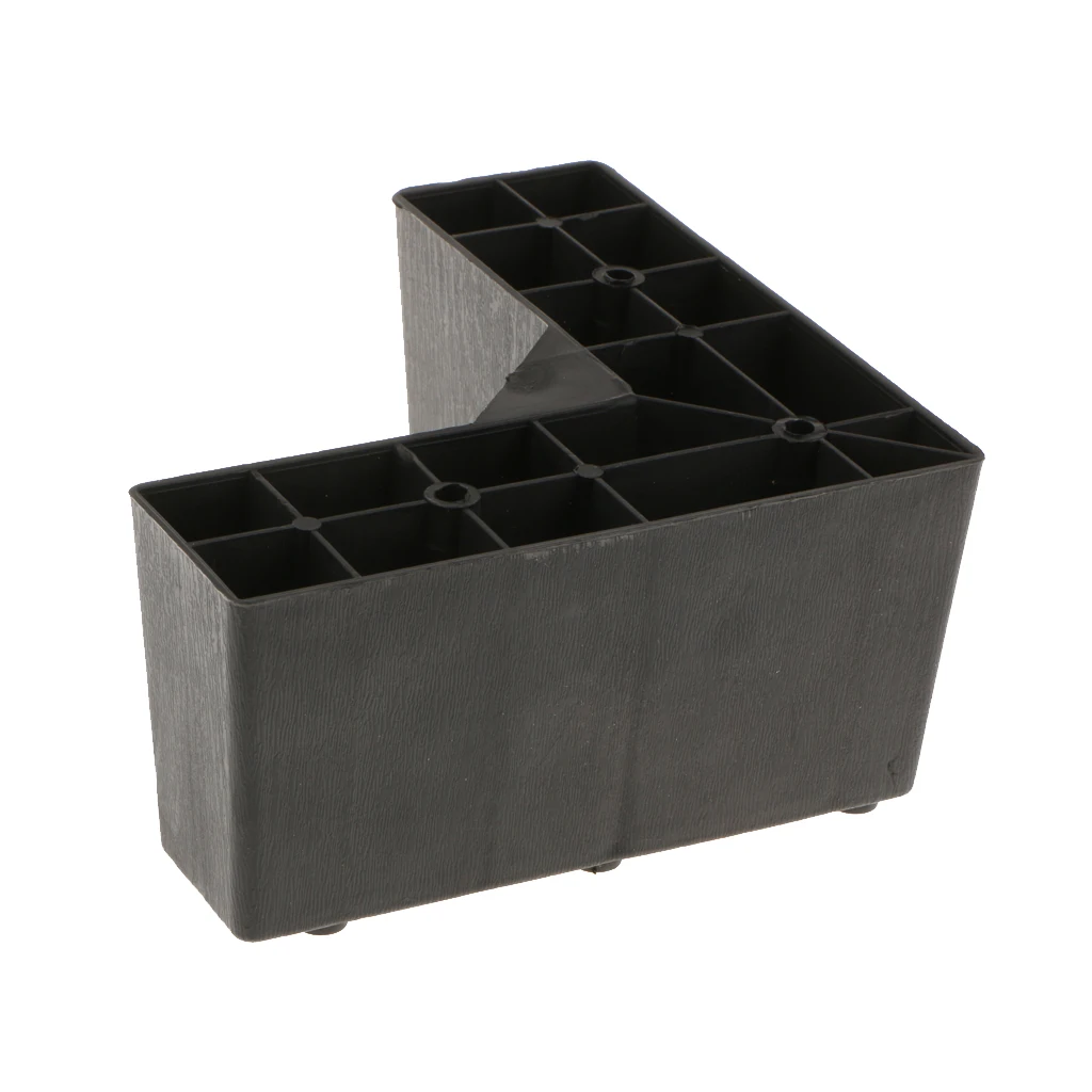 Universal Sturdy Plastic Sofa Legs Ottoman Plinth Wardrobe Cupboard Bed Legs 15cm