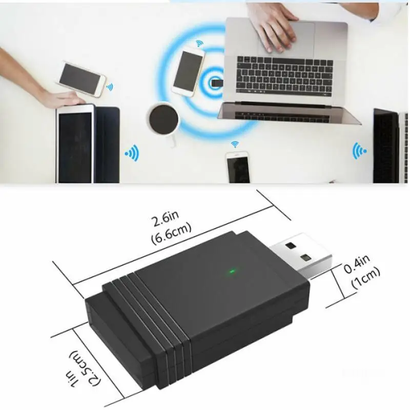 Беспроводной USB Wifi адаптер 1200 Мбит/с 2,4G 5G PC Bluetooth 5,0 адаптер Lan Wifi Приемник ключ беспроводной Bluetooth передатчик