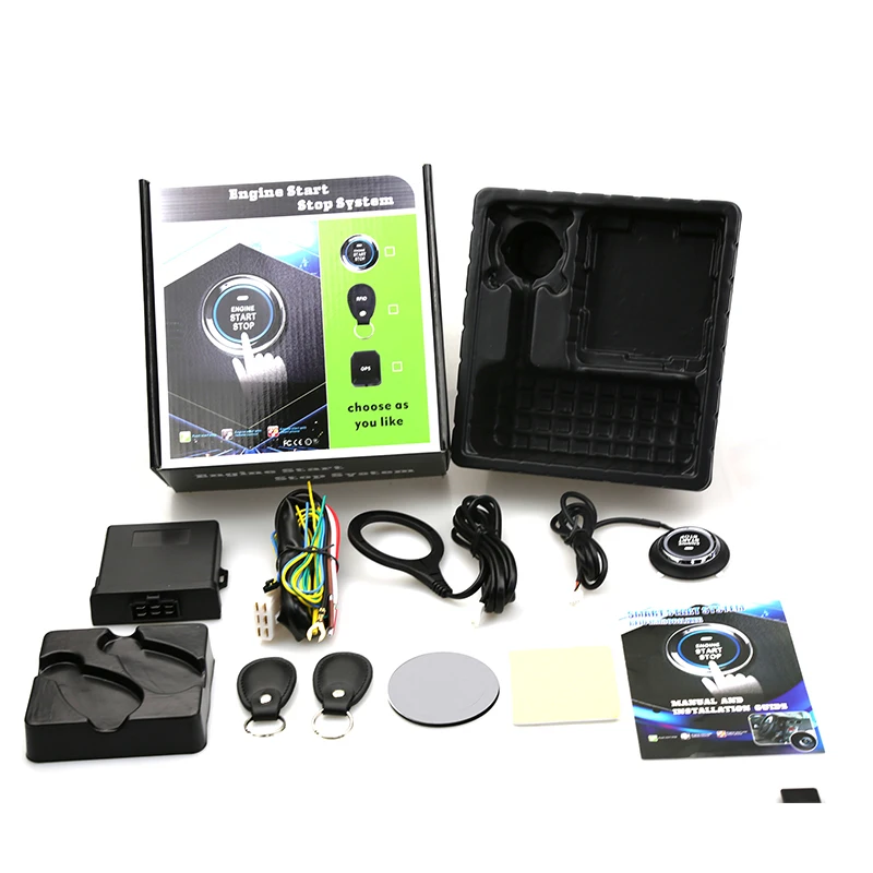 

NTO Engine Start Stop Remote Starter Push Start Button Keyless Entry Pke Car Alarm Rfid Immobilizer System NT-S02