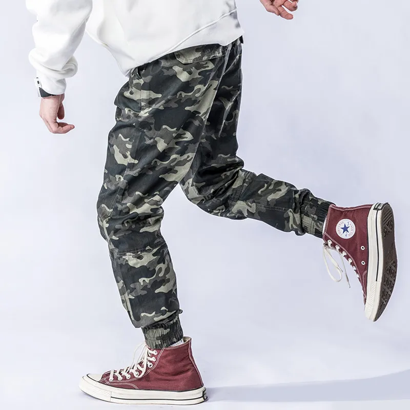 

Fashion Camouflage Cargo Pants Men Casual Cotton Multi Pockets Trousers Hip Hop Joggers Overalls Military Tactical Sweatpants 42