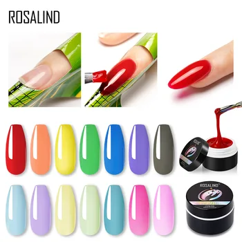 

ROSALIND 15ML Poly Builder Gel Nail Polish Clear Nail Gel Varnishes For Nail Art Designed Soak off Semi Permanent UV Lamp Gel