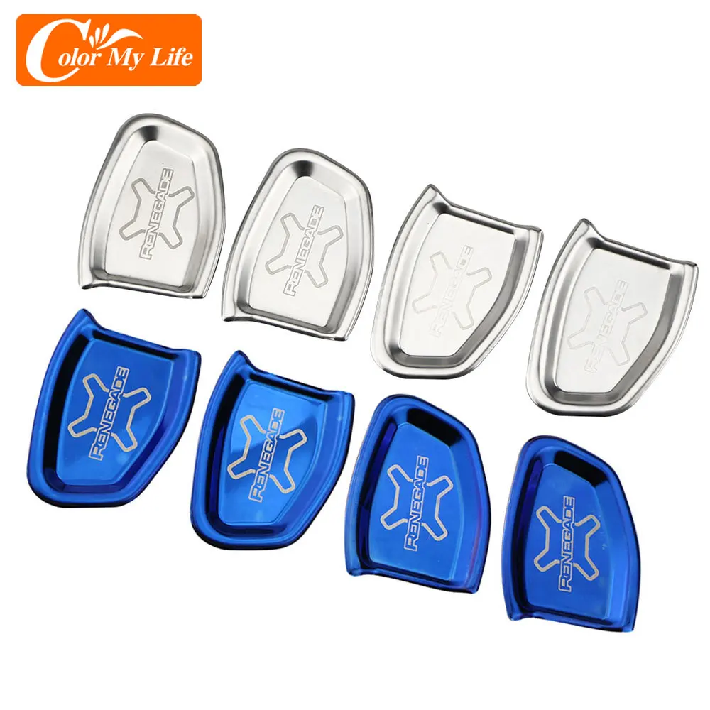 

Car Interior Door Handle Bowl Pads Cover Molding Trim Stickers Fit for Jeep Renegade 2015 2016 2017 2018 2019 2020 Accessories