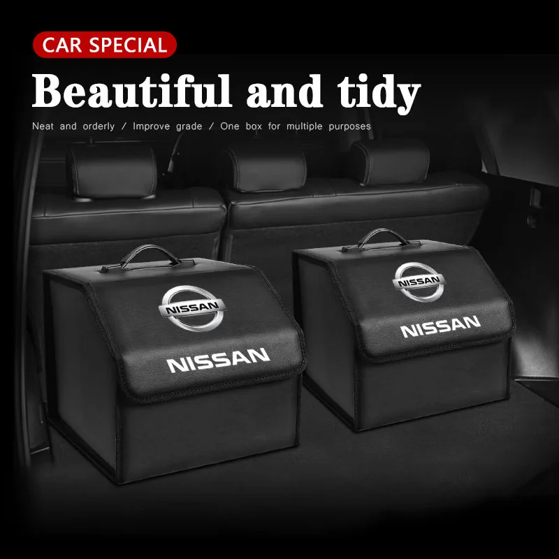 1pcs Car Trunk Organizer Box Collapsible Storage Bag For Nissan Qashqai