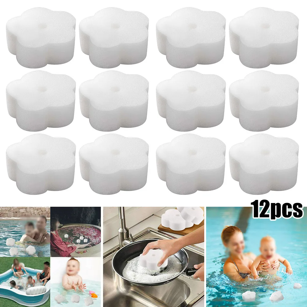 12 шт. белые плавающие губки для спа-процедур | Дом и сад