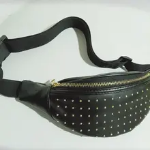 Американский запас Женская поясная сумка блестящая кожаная сумка пояс поясная сумка для телефона карман Горячая