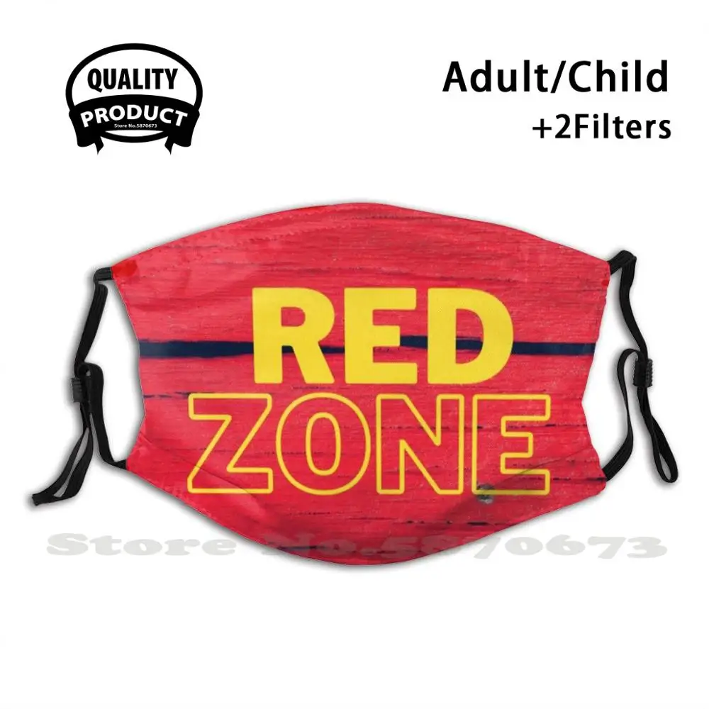 Многоразовая маска для рта Red Zone Design моющаяся с фильтром против пыли маски лица