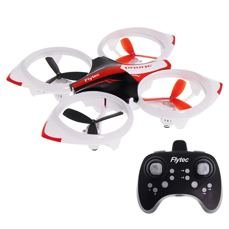 Red Flytec T19 Мини RC игрушечные дроны, дующий пузырь, крутой светодиодный светильник, подвеска самолета, удерживающий высоту, пульт дистанционного управления, Дрон, Квадрокоптеры - Цвет: Red