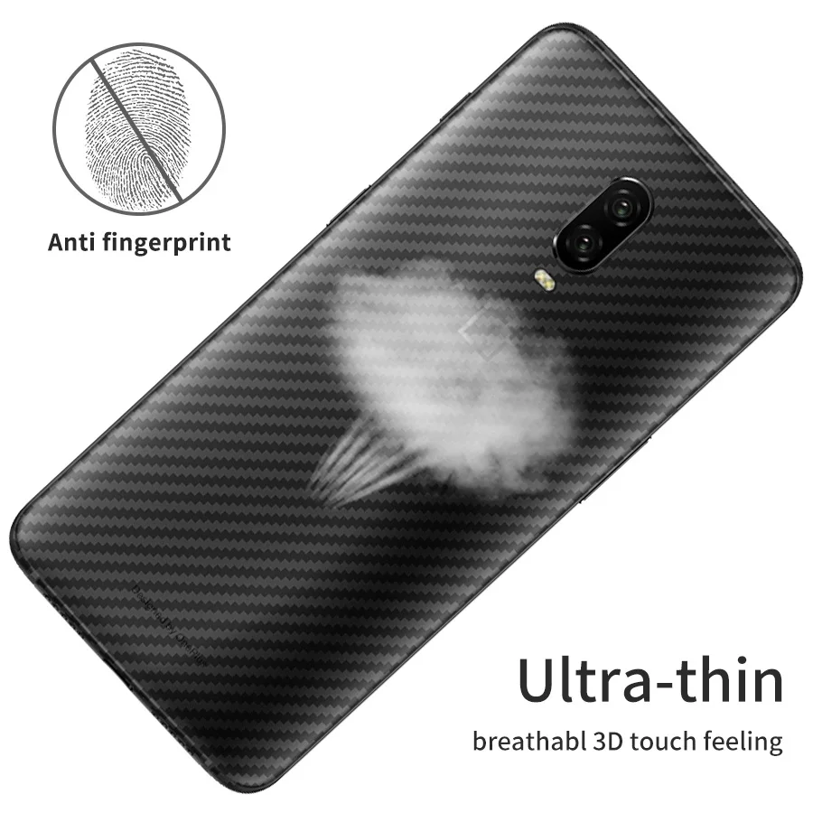 3D Защитная пленка для задней панели из углеродного волокна One plus OnePlus 7 Pro 6T 6 5T 3T