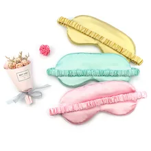 Двухсторонняя шелковая маска для глаз шелковая маска для ухода за кожей вокруг глаз настраиваемая дышащая маска для затенения сна горячая Распродажа патч для глаз