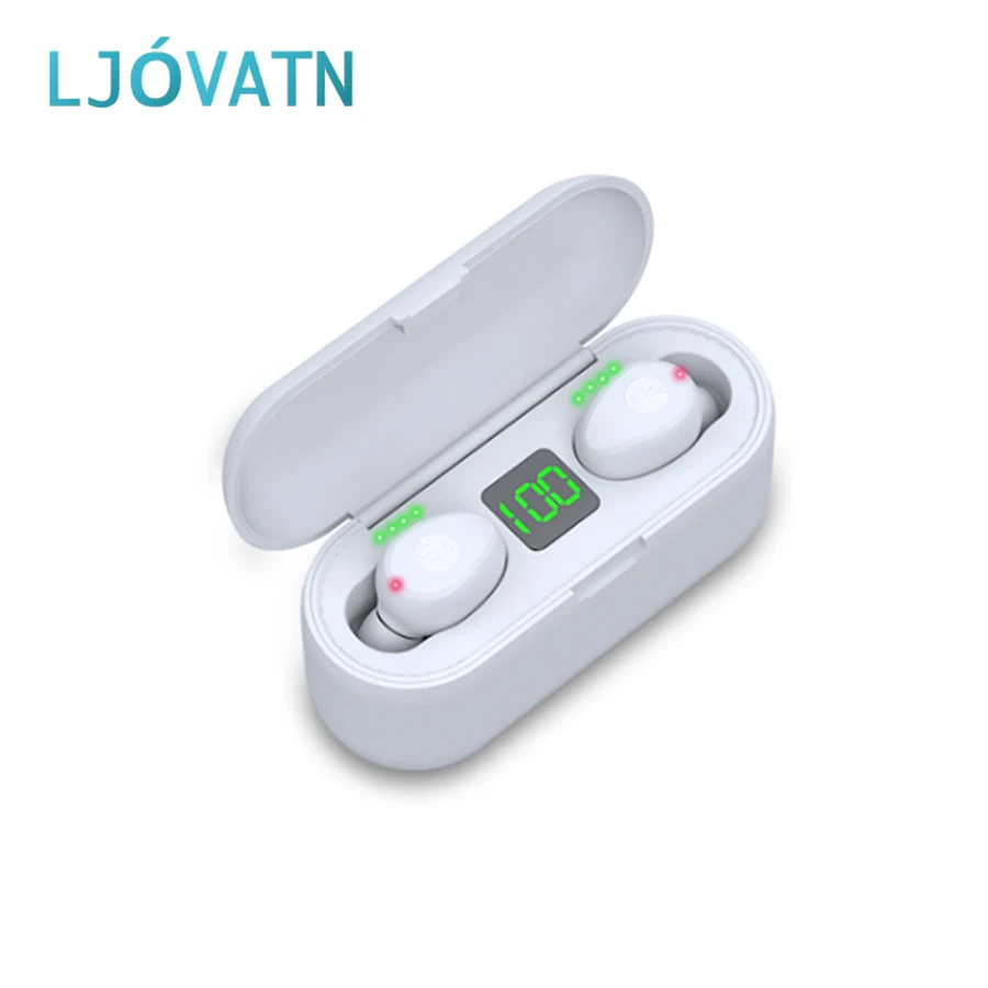 LJOVATN Bluetooth 5 0 наушники TWS 3D стерео беспроводные с сильным power bank зарядная коробка и