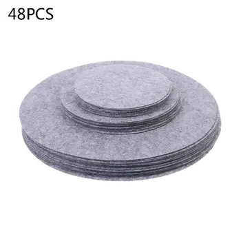 

Set of 48 Soft Felt Plate Dividers 3 Sizes Pan Separator Pads Cookware Bakeware Pot Stacking Protectors Dish Scratch Protectors