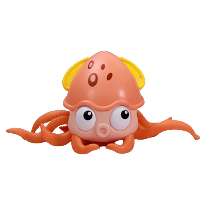 Детская игрушка для ванны Интерактивная игрушка-осьминог буксируемая на земле и