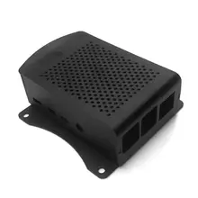 Для Raspberry Pi 4B Алюминиевый Чехол черный металлический корпус Чехол черный корпус для RPI 4 Модель B RPI 4B чехол