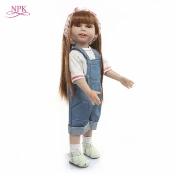 

NPK New 45cm Silicone Reborn Baby Dolls Boneca Reborn Realista Fashion Dolls For Princess Children Birthday Gift Bebes Reborn
