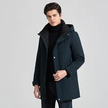 Зимние мужские пальто на 90% утином пуху, мужские Модные повседневные куртки на утином пуху, мужские однотонные короткие пуховые пальто с капюшоном, Мужская одежда, JK-857