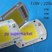 20W 30W 50W Светодиодный прожектор COB чип 110V 220V Вход интегрированный Smart IC драйвер