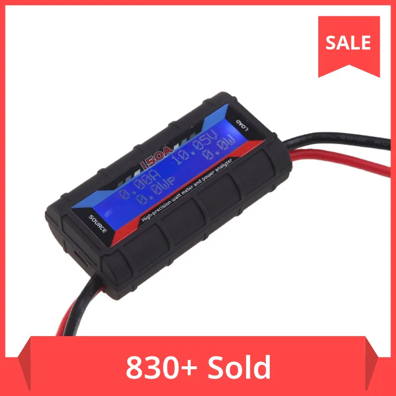 Высокоточный ваттметр FT08 RC 150A анализатор мощности с подсветкой и ЖК дисплеем