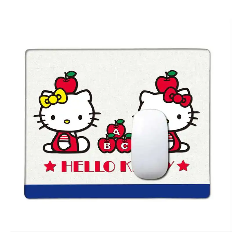 Not Lock Edge20x25cm MaiYaCa/Винтажный крутой розовый коврик «hello kitty», удобная мышка, игровой коврик для мыши,, большой коврик для мыши, коврик для клавиатуры - Цвет: Not Lock Edge20x25cm