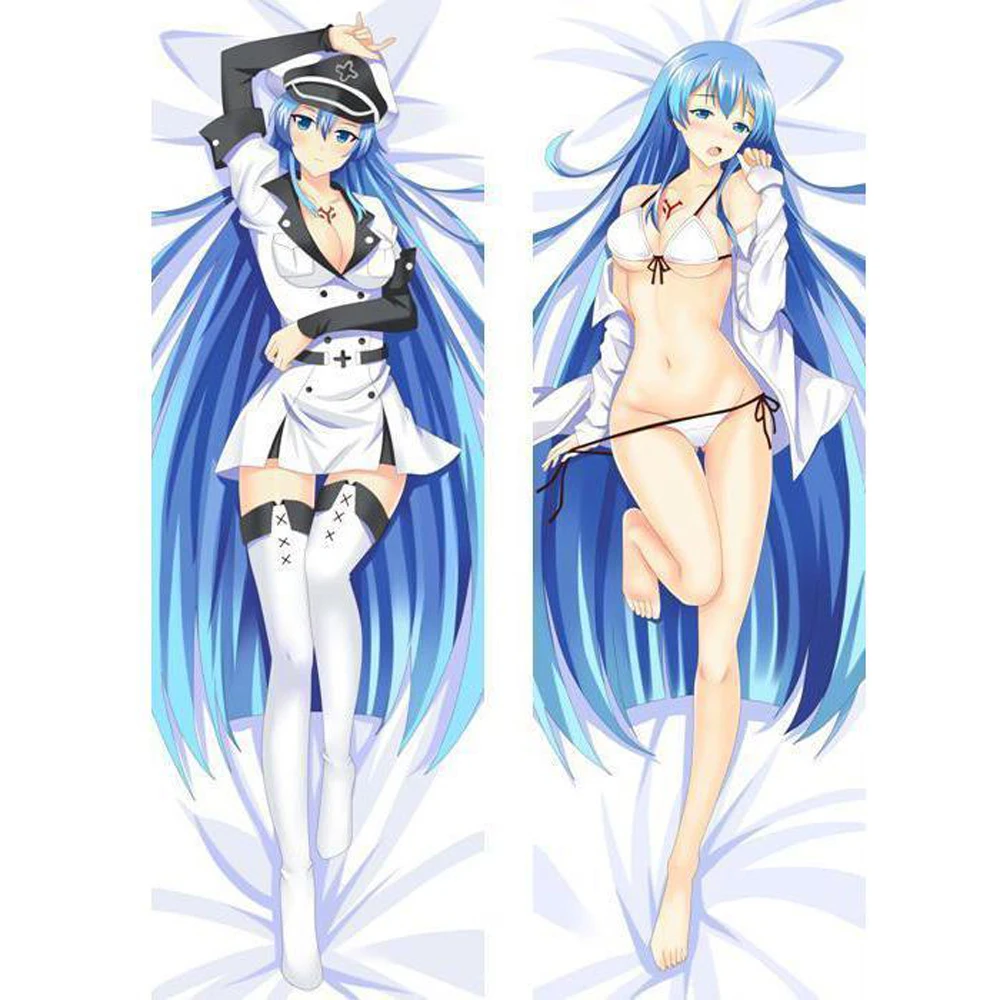 Японское аниме Akame Ga KILL! Esdeath &amp Kurome Otaku Dakimakura подушка для тела чехол обнимающая