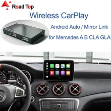 Inalámbrico CarPlay para Mercedes Benz clase W176 Clase B W246 GLA La CIA 2016 2018 con enlace espejo AirPlay coche jugar funciones