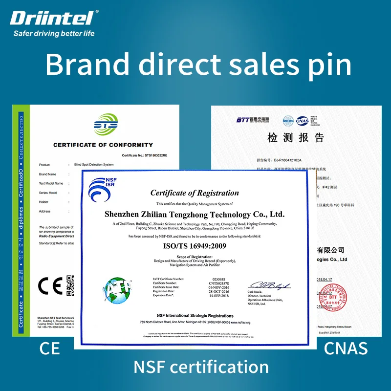 Миллиметровый волновой радар Driintel система обнаружения слепых зон BSD BSA BSM