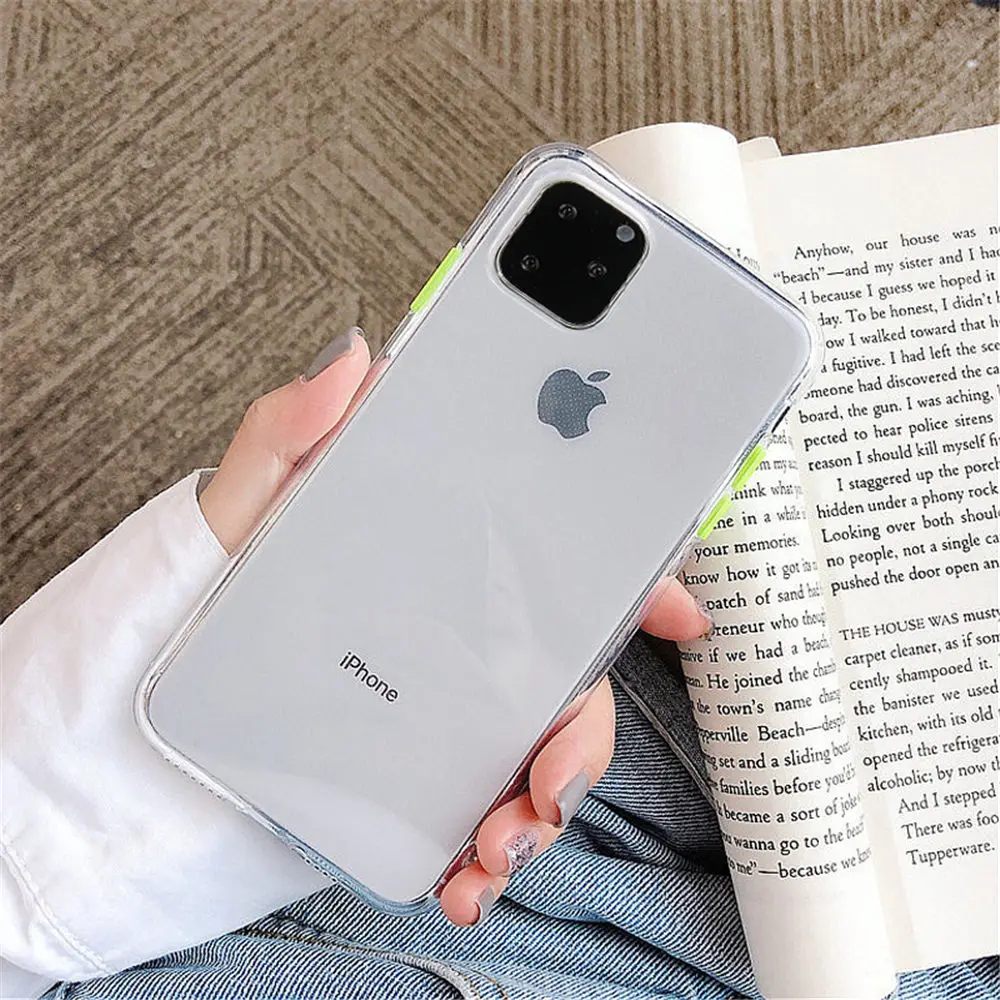 Lovebay для iPhone 11 чехол прозрачный контрастный цвет для iPhone 7 8 6 6s Plus X XR XS Max 11 Pro силиконовый чехол для телефона мягкий чехол