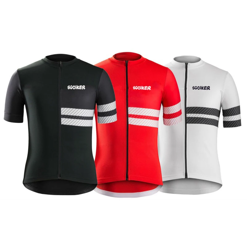 SGCIKER Pro fit white classic cycling jersey summer laser cut bike maillot MTB Short sleeve Ropa Ciclismo quick dry cycle jersey