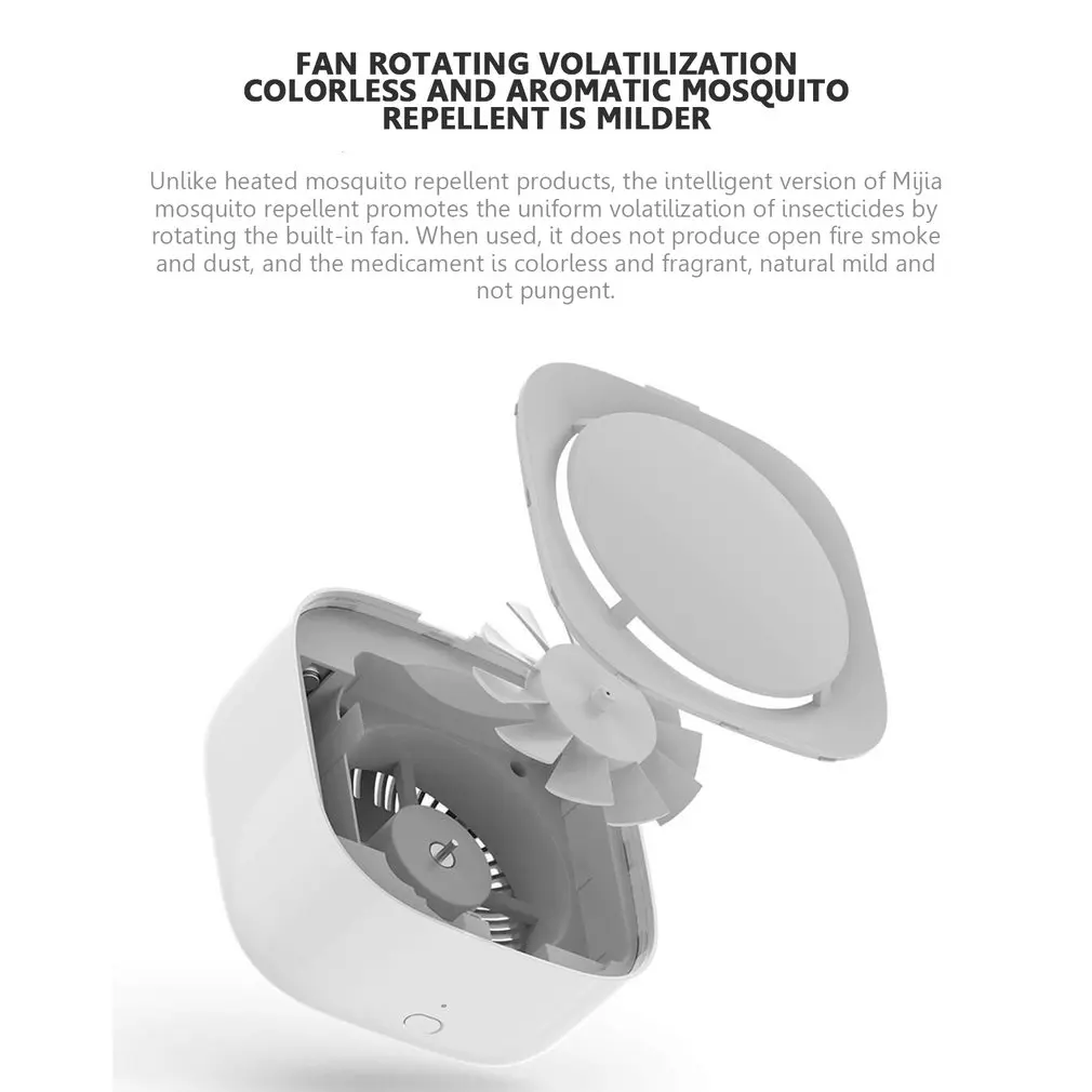 Original Xiaomi Mijia Mosquito Repellent Killer No Heating Fan Drive Portable Insect Repeller Timing Function Repellent