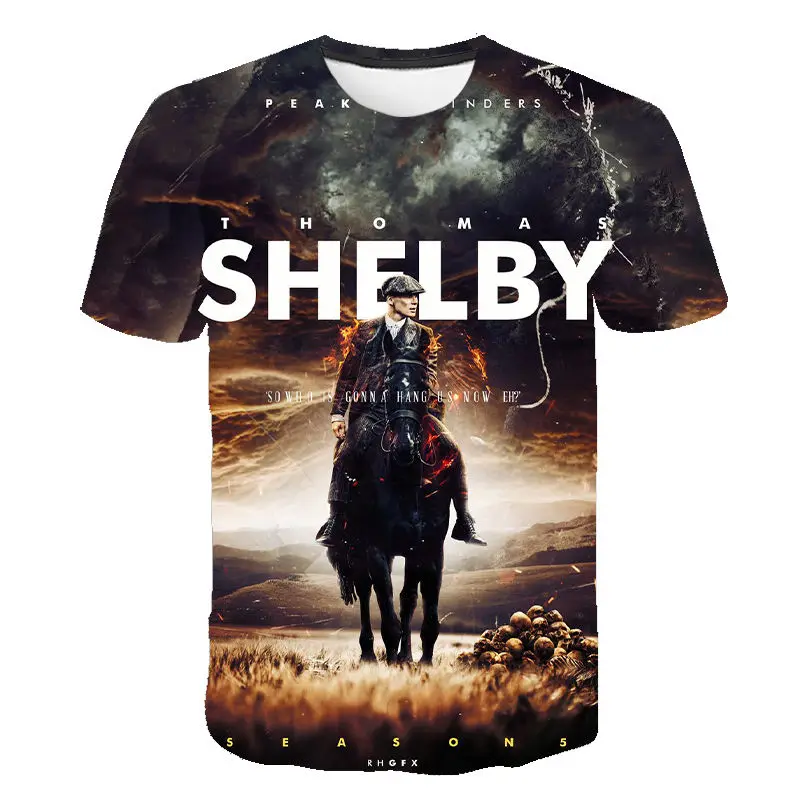 2020 Peaky Blinder 3D T Shirt Men Women Summer T-Shirt Children Tee Short Sleeves Printed Tshirt Harajuku Cool Tops Tees | Мужская