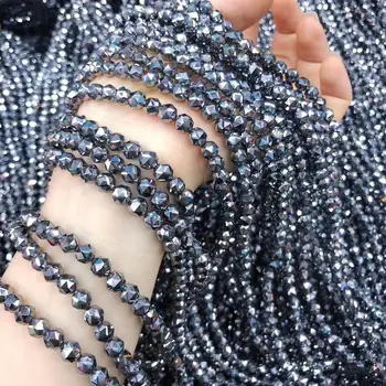 

Natural Stone Beads Terahertz Section Loose Beads Charms For DIY Necklace Bracelet Anklet Sewing Craft Jewelry Accessory Making