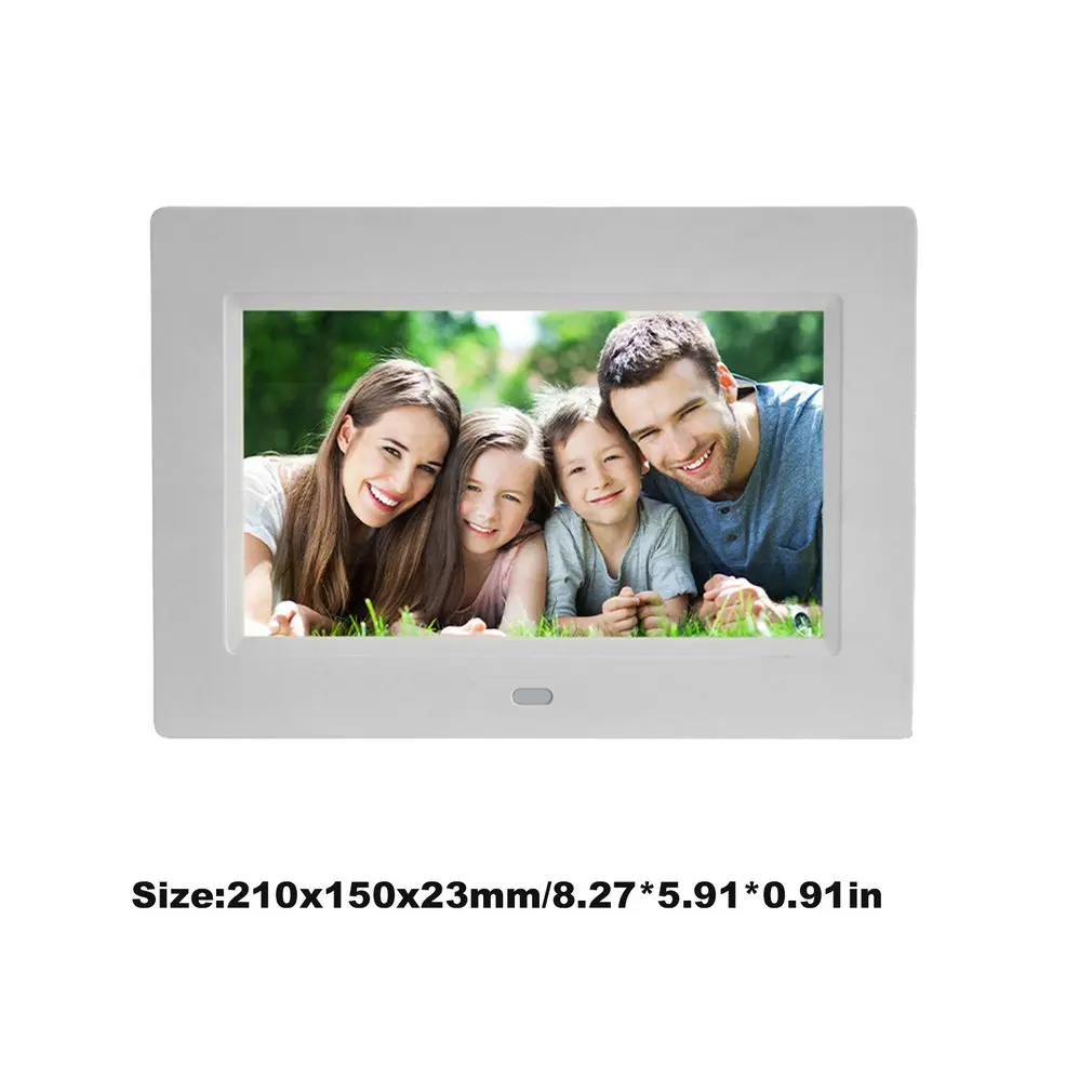 7 дюймов светодиодная подсветка Hd Полная функция цифровая фоторамка электронный альбом фото Настольный фотоальбом Музыка Видео
