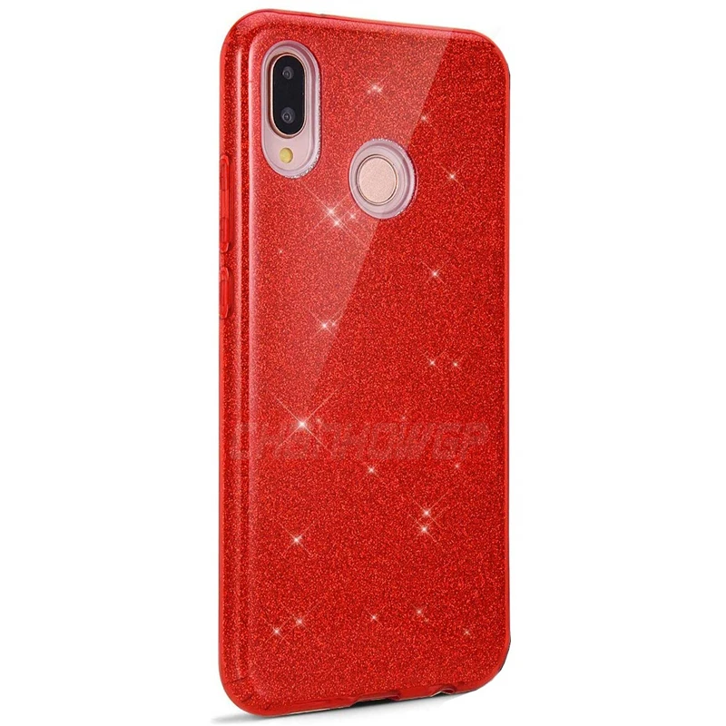Блестящий силиконовый чехол для Xiaomi Mi A1 A2 Lite 8 9 Redmi 5 Plus S2 Note 7 Pro 5A 4X 4 Pocophone F1 3 слоя |
